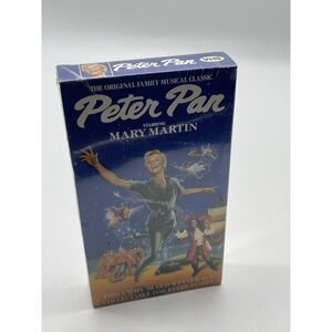 Peter Pan Starring Mary Martin (VHS, 1990) Family Musical New